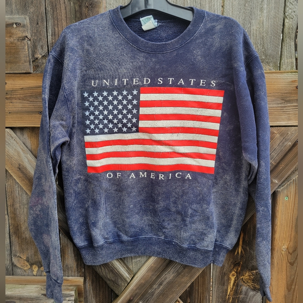 United States of America sweatshirt, Galt and Sand acid wash size Med